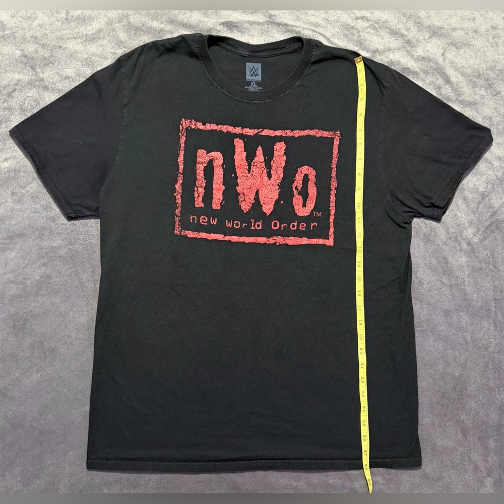 WWE Authentic NWO New World Order T-shirt Black/Red SIZE XLARGE